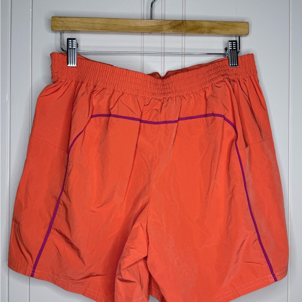 FP Movement by Free People Coral Athletic Shorts with Purple Piping - Picture 6 of 13